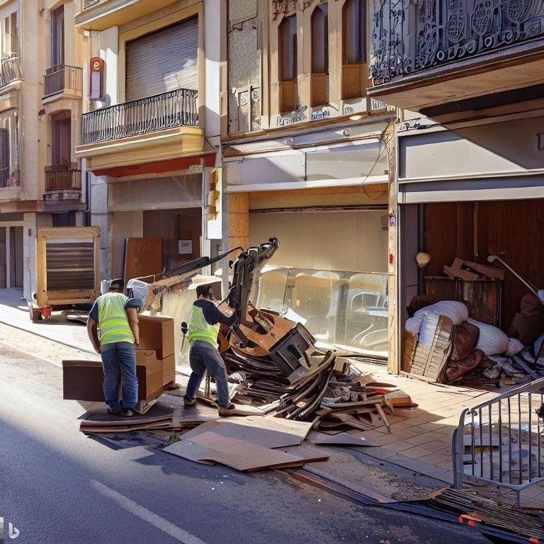 Vaciado de locales comerciales en Juan XXIII