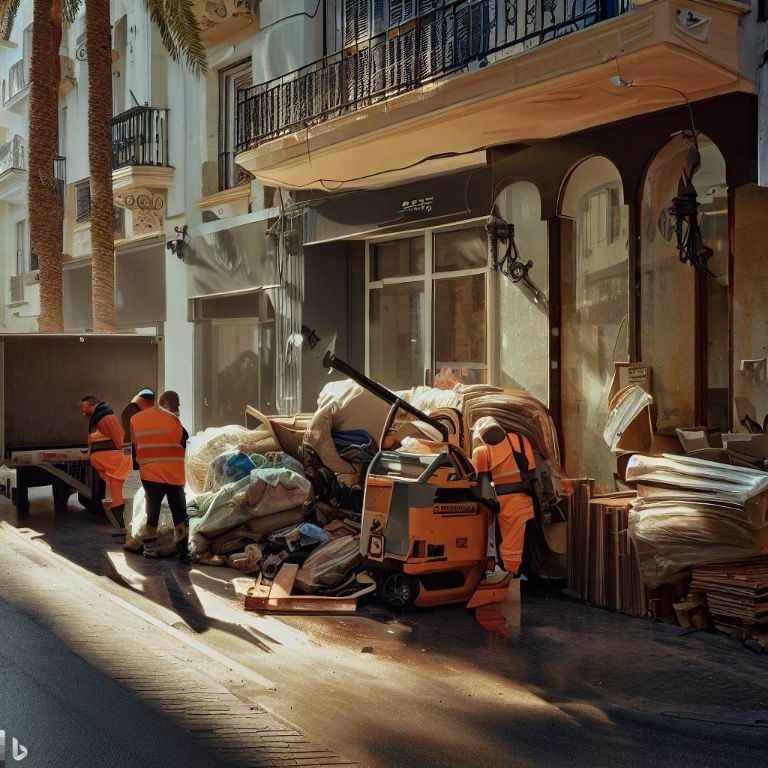 Vaciado de locales comerciales en La Torreta