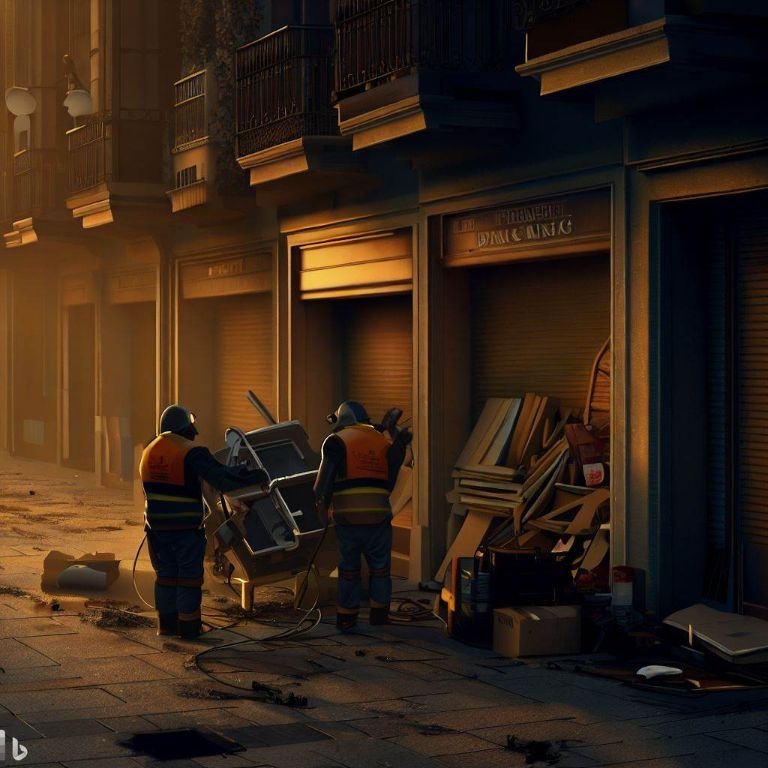 Vaciado de locales comerciales en Cullera