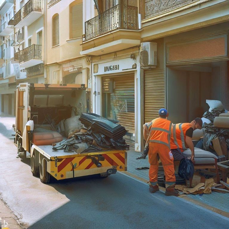Vaciado de locales comerciales en Canet d'en Berenguer